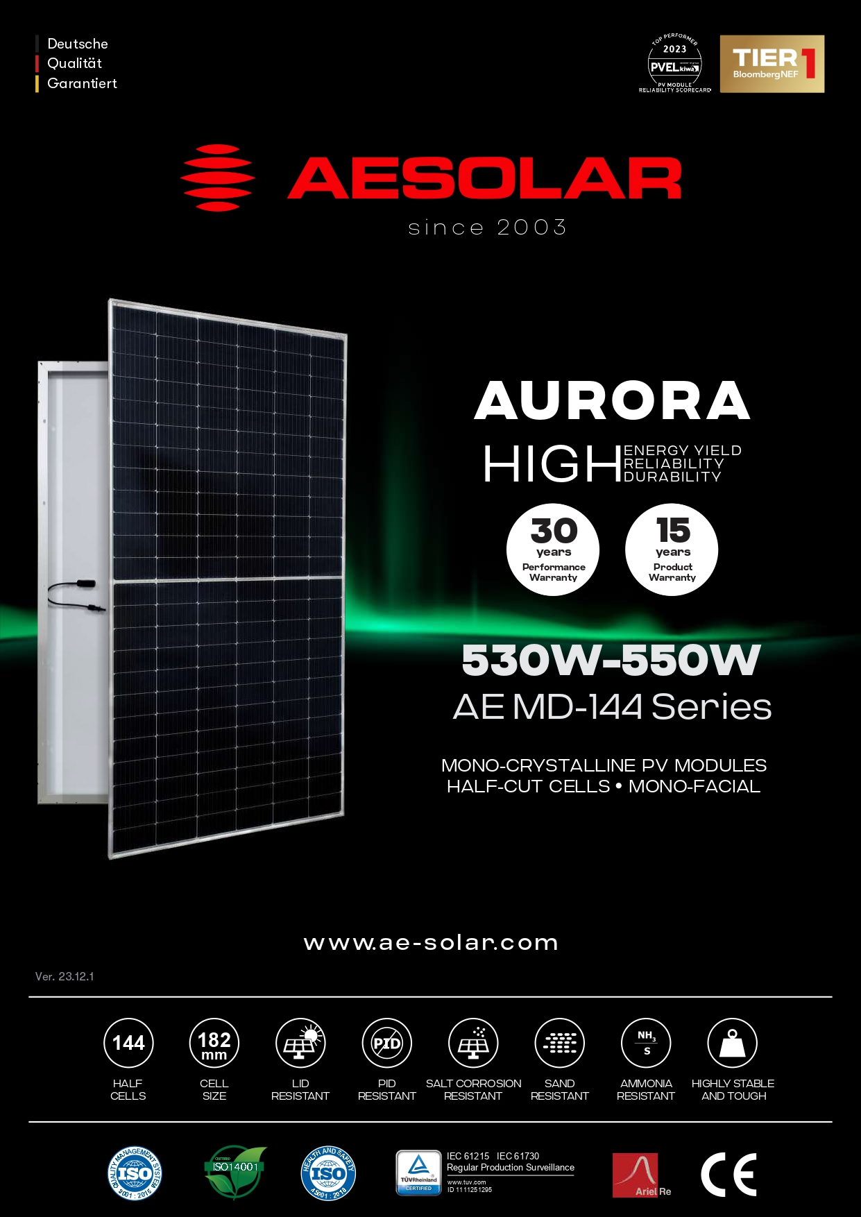produit AE Solar